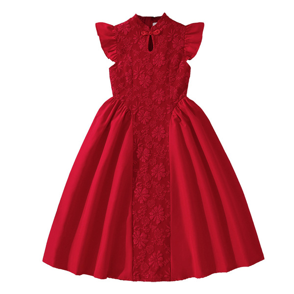 summer red dress