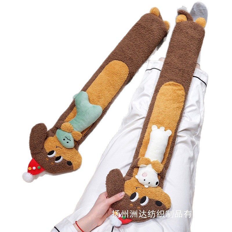 Bonita bolsa de agua caliente de peluche de dibujos animados dormitorio de estudiantes de invierno oficina lleno de agua bolsa de plomería inyección de agua bolsa de agua caliente para niñas image 5
