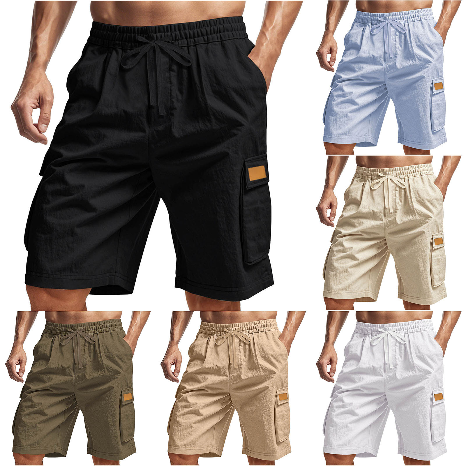 Cross-Border Amazon Hot Selling American Cargo Shorts Loose Tactical Men's Multi-Pocket Casual Sports Shorts Men's Summer