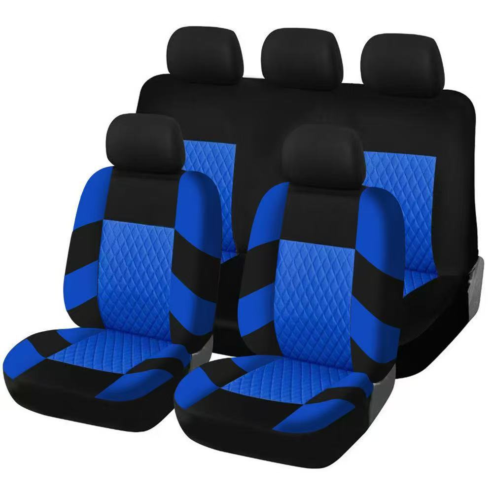 Car Seat Full Set Breathable Non-Slip Interior Decorative Cushion Universal Seat Cushion Cover for Front and Rear Seats