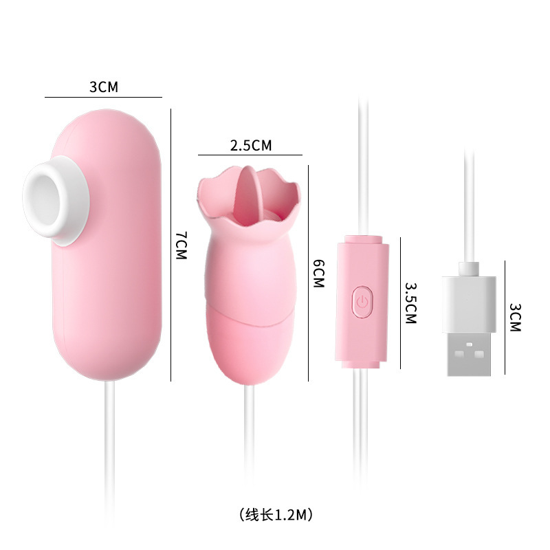 Lele Tickle Egg A/B/C/D/E Style Cherry Blossom Pink USB Type Women's G-Spot Vibrating Egg Products Wholesale