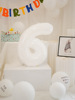 White digital cartoon balloon, evening dress, layout, 34inch, wholesale