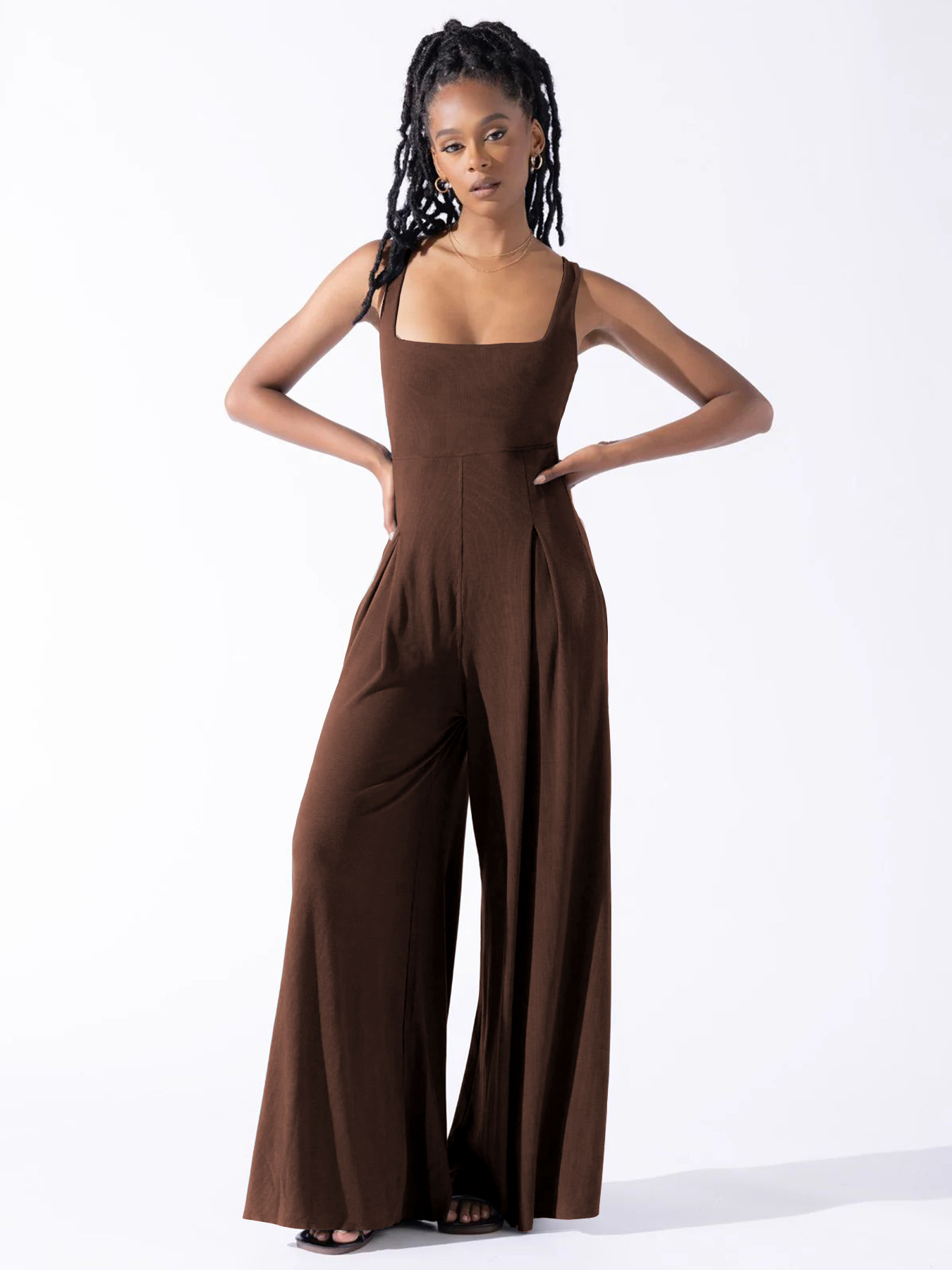 Women's Daily Street Simple Style Streetwear Solid Color Full Length Jumpsuits display picture 10