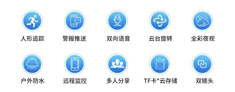 UBOX摄像头双画面监控360可夜视600万高清全彩4G太阳能太阳能监控