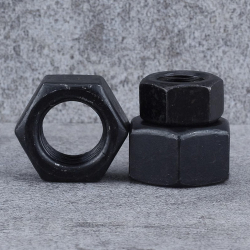 Grade 8.8 black carbon steel hexagonal nut nut high strength M3-M24 fastener external hexagonal nut mechanical grade 8
