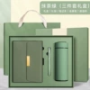 Metal matcha, glass in gift box, tea cup, gift box