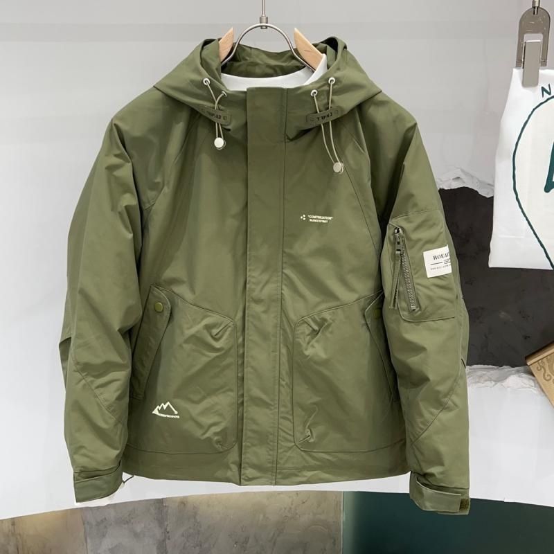 【包邮】男士2025春秋新款连帽夹克宽松休闲工装冲锋衣潮流百搭时