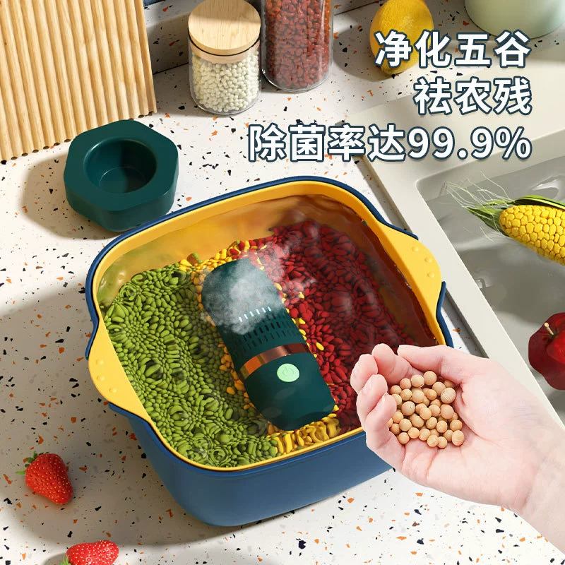 Cross -border fruits and vegetable purifier ingredients disinfection and cleaning machine sterilization and removing agricultural residual ultrasonic dishwasher washing machine Washing purifier