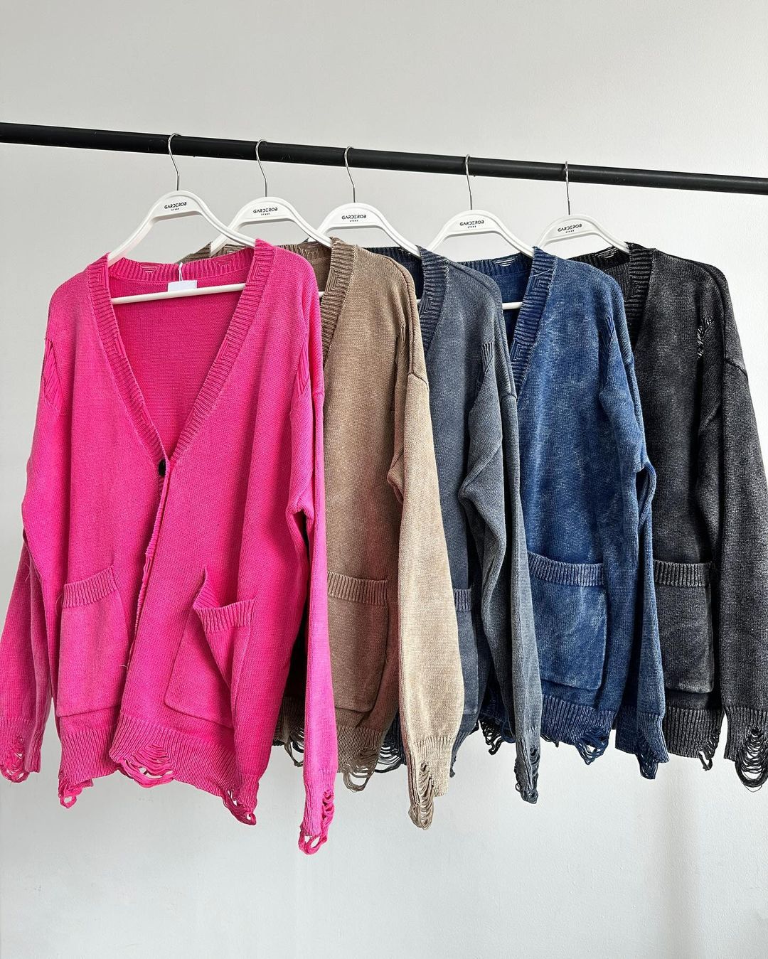 Damen Strickcardigan Vintage Langarm Strickjacke Für Den Winter_voghion.com