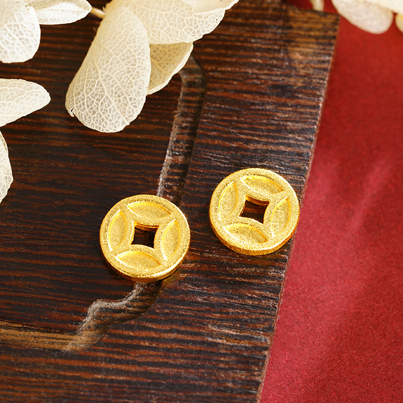 La ley antigua heredó aleación de cobre de estilo chino moneda de bronce DIY personalidad accesorios de joyería monedas retro multifacé Yiwu al por mayor image 3