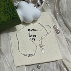 S925 スターリングシルバーライト高級インニッチデザインスネークボーンネックレス女性のブラッシュキャットアイビーズシンプルな鎖骨チェーンハイエンド