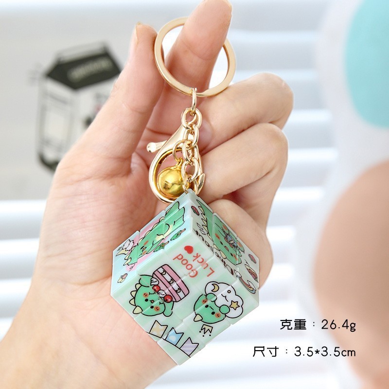 미니 루빅스 큐브 키링/꼬마 공룡