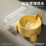Pet Cat Bowl Кожа кожа Tao Tao Оригинальная сумка с бутылкой для питьевой воды Трехлогнутая питьевая вода. Одиночная чаша продукты кошки пьют воду одиночную миску