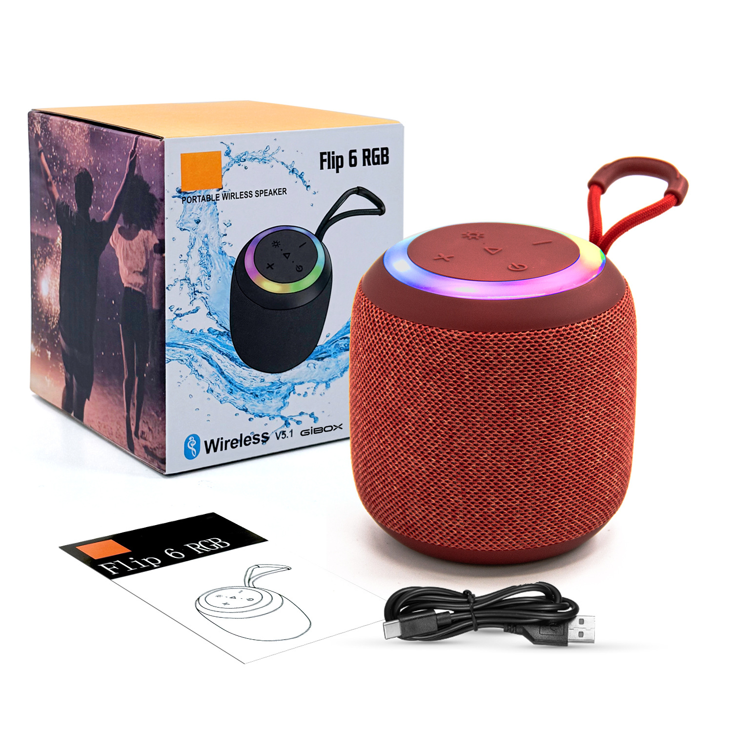 Nuevo altavoz Bluetooth portátil cilíndrico cordón deportivo al aire libre altavoz inalámbrico mini Bluetooth mini altavoz