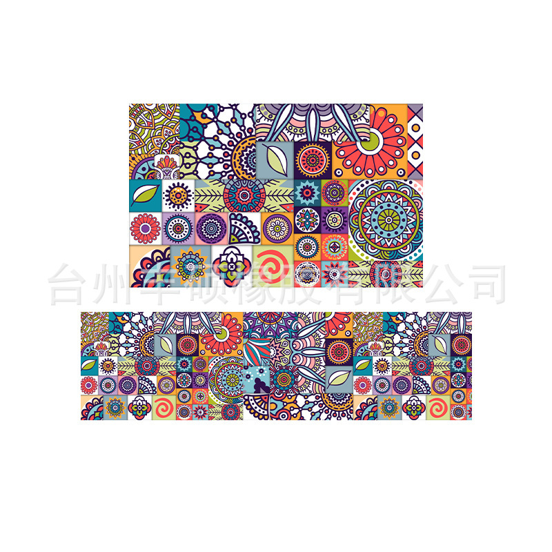 复古民族风厨房垫耐脏吸水卫生间玄关门垫长条地毯卧室