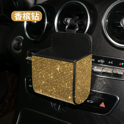 Car storage bag/box – with Diamonds - full-diamond-storage-bag-champagne-diamond