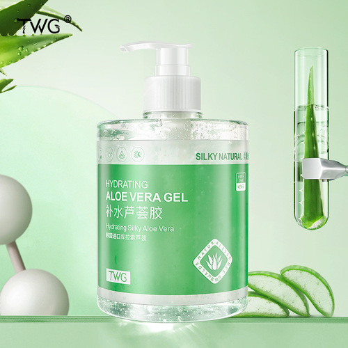 TWG aloe vera gel 500g large bottle hydrating and moisturizing aloe vera gel large capacity manufacturer wholesale