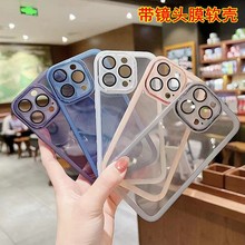 带镜头膜适用vivo Y300i透明电镀软胶套X200 iQOOZ9魅眼手机壳S30