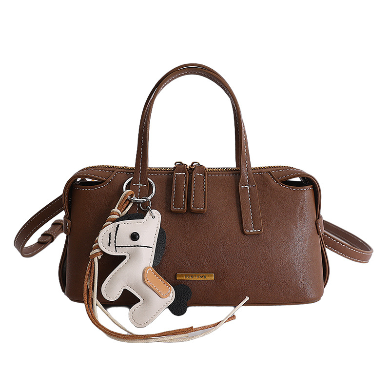 Textura pequeña bolsa cuadrada para mujeres 2026 nuevo estilo japonés estilo coreano bolso de mano casual diario temperamento simple retro