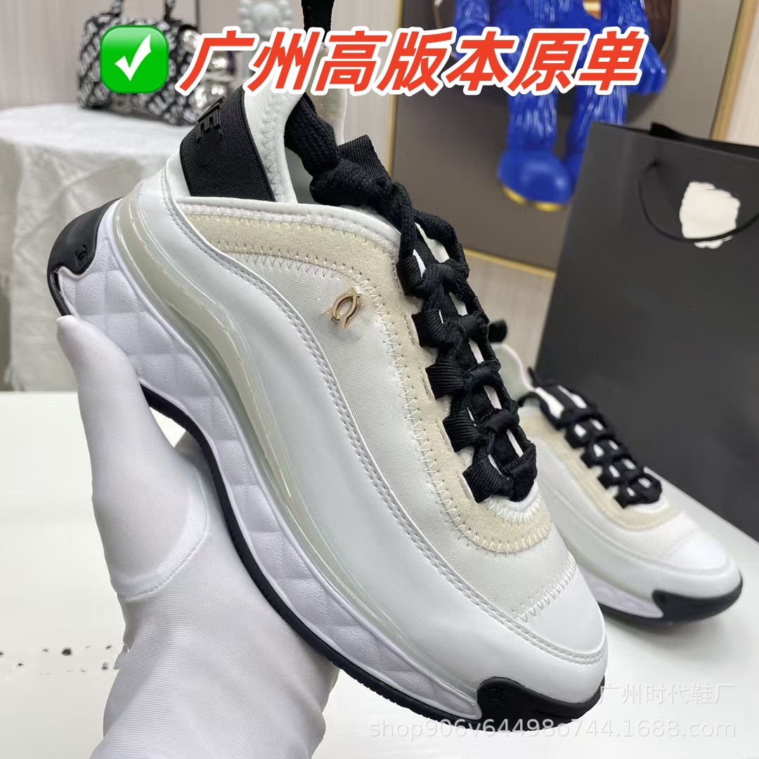 High-end Small Fragrance Style Air Cushion Bottom sneaker Explosive Color Matching Casual All-match Breathable Height Increasing Lovers Dad Shoes