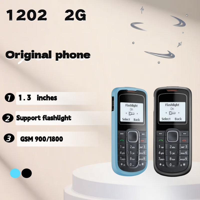 Cross-Border Foreign Trade 1202 Foreign Orders Multi-Language Low-Cost Gift Items Russian Functional Phone Straight Keypad Phone