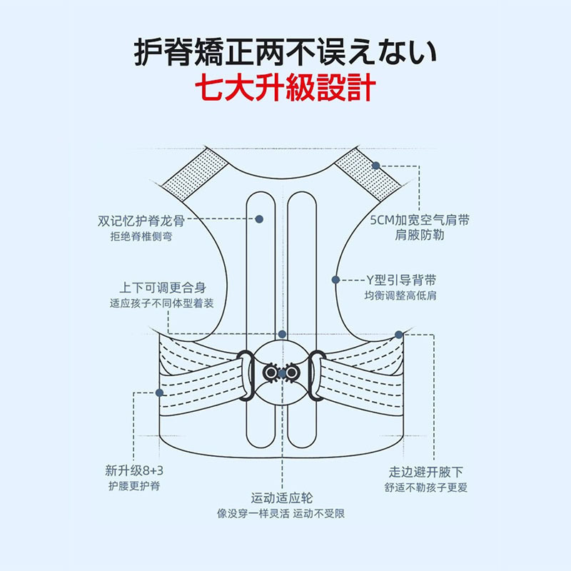 児童生徒の予防は猫背矯正器の歯車を強く是正して、青少年専用背中の腰を調節できる|undefined
