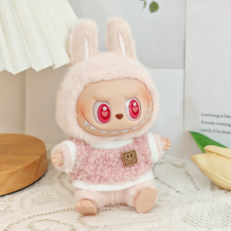 第一世代と第二世代のラブブベビー服ビニールブラインドボックスペンダントかわいいぬいぐるみ帽子服スーツアクセサリー|undefined