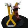 Heroes from natural wood stainless steel with flat rubber bands, highly precise professional street Olympic slingshot