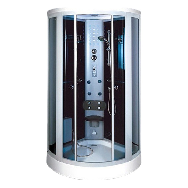 Sala de ducha de vapor integrada en forma de abanico de arco baño integrado lavabo de fondo acrílico baño integrado ducha de baño sala de vapor