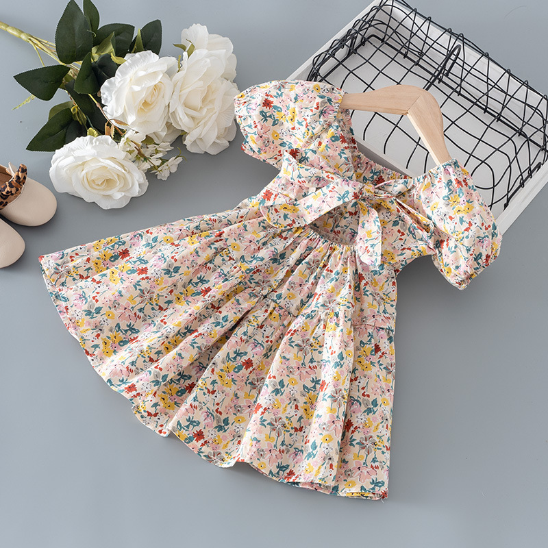 Girls Dress 2025 New Summer Dress Fashionable Little Girl Princess Dress Pure Cotton Summer Children's Cotton Floral Dress Girls Dress 2025 New Summer Dress Fashionable Little Girl Princess Dress Pure Cotton Summer Children's Cotton Floral Dress