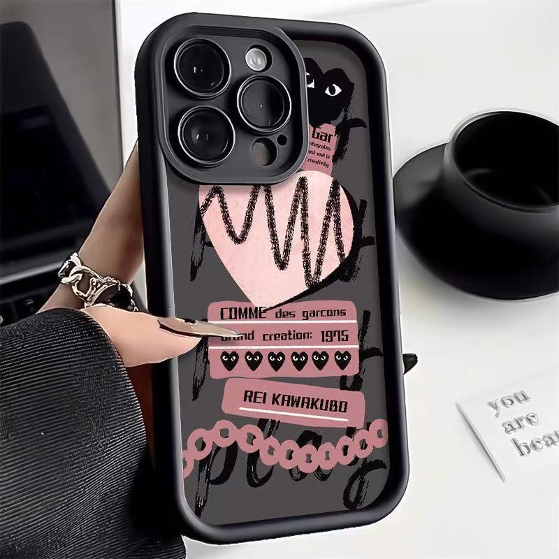 Graffiti Love Adecuado para iPhone 16pro funda para teléfono móvil Apple 15 anti-caída 14 Europa y América 13promax nuevo 12x