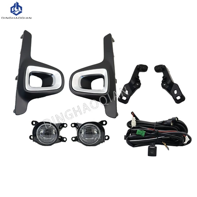 Suitable for Toyota Noah 2022-2025 LED white light fog light kit, low-end upgrade to high-end fog light kit