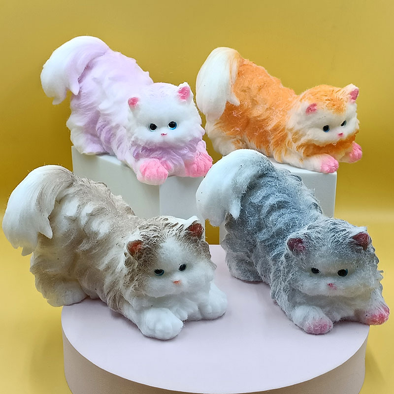 クロスボーダー新作ラテンヘア猫特大かわいい猫の爪ピンチ減圧おもちゃピンチ立体猫|undefined