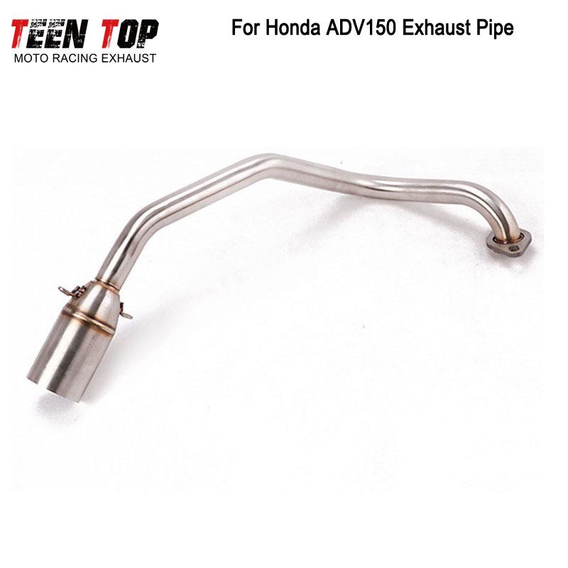 Suitable for X-Adv150 Motorcycle Scooter Exhaust Pipe Adv150 Stainless Steel Front Section 51mm Connecting Pipe
