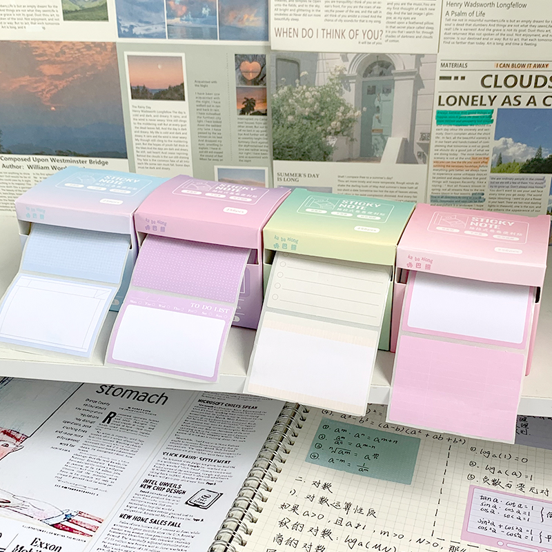 Detachable high quality note, sticker for students, gradient -> Отсоединяемая высококачественная записка, наклейка для учащихся, градиент