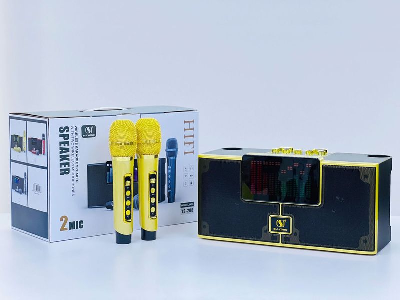 クロスボーダーys 208無線bluetoothスピーカー携帯電話マイクk歌セット一体機屋外携帯型小音響|undefined