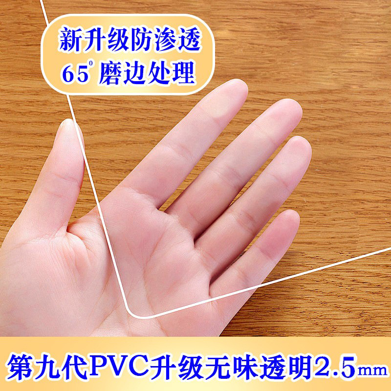 2.5mm 두께의 투명한 둥근 모서리, 엄마와 아기에게 적합한 무취 항균 소재