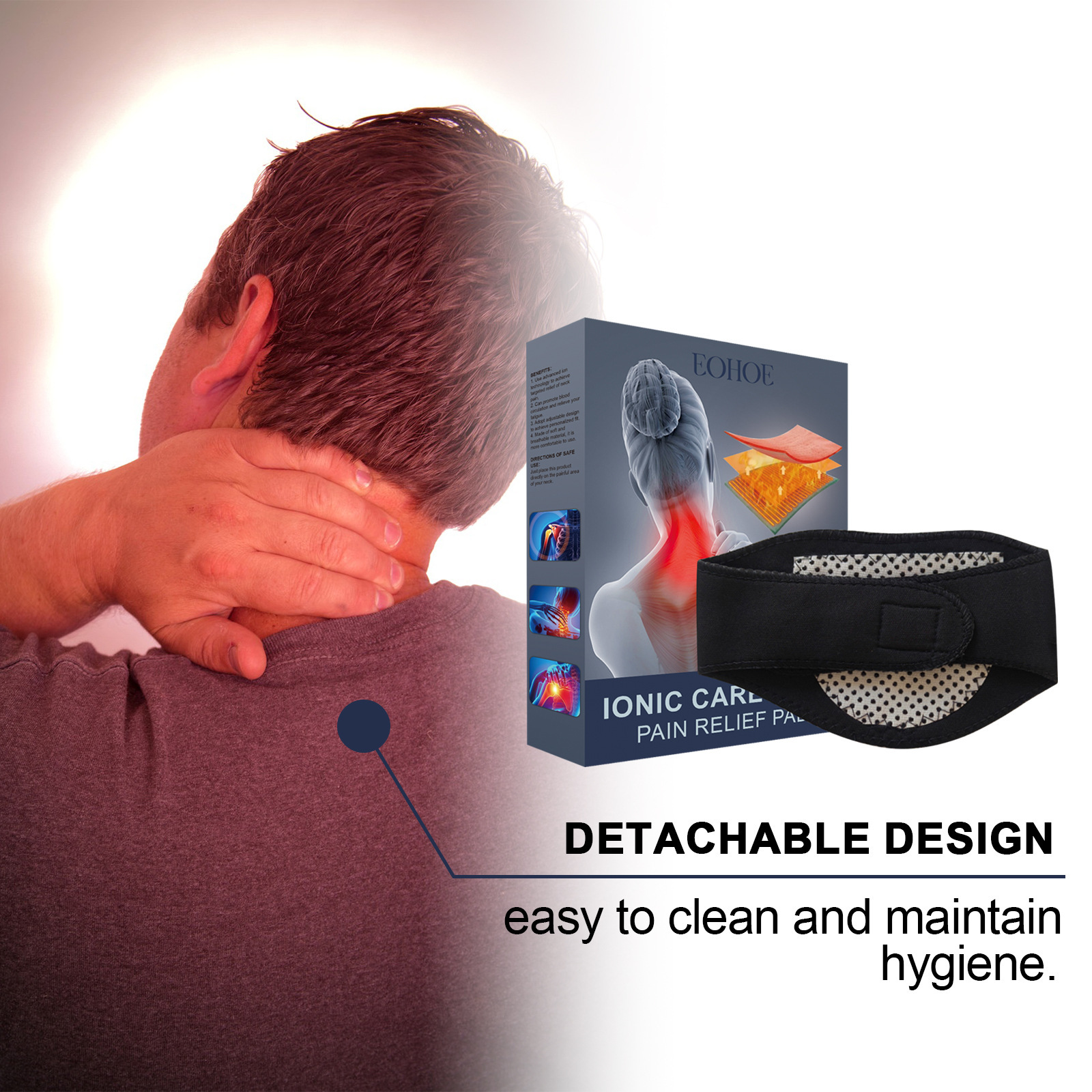 Neck care pad Neck pain relief pad Lumbar shoulder and neck joint discomfort massage pad