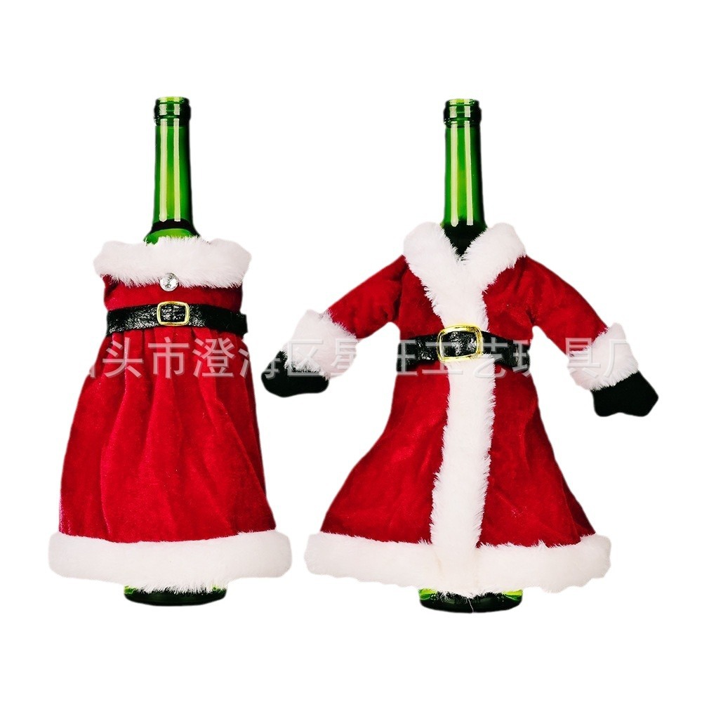 Cubierta de botella de vino personalizada Navidad ambiente festivo cubierta de botella de vino horror Halloween cubierta de botella de vino decoración navideña