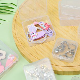 Transparent storage box, stationery, plastic small accessory