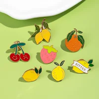 Новая свежая летняя фруктовая серия брошь diy сплав декоративный значок булавка милая студенческая сумка украшения