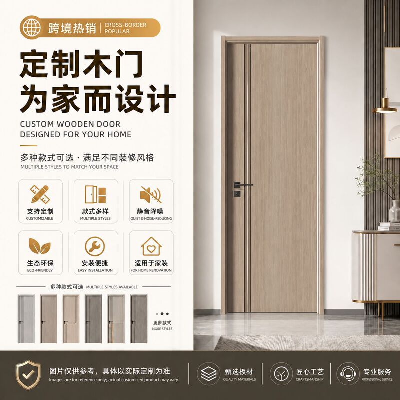 Solid wood eco-friendly doors, composite wood doors, painted bedroom doors, minimalist soundproof room doors, and kitchen doors for home use – available for project orders Solid wood eco-friendly doors, composite wood doors, painted bedroom doors, minimalist soundproof room doors, and kitchen doors for home use – available for project orders