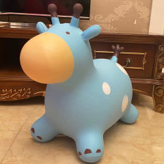 子供用インフレータブルジャンプ馬、大きくて厚い、赤ちゃん音楽ジャンプ鹿エルフジャンプ馬、幼稚園用の無毒のおもちゃ