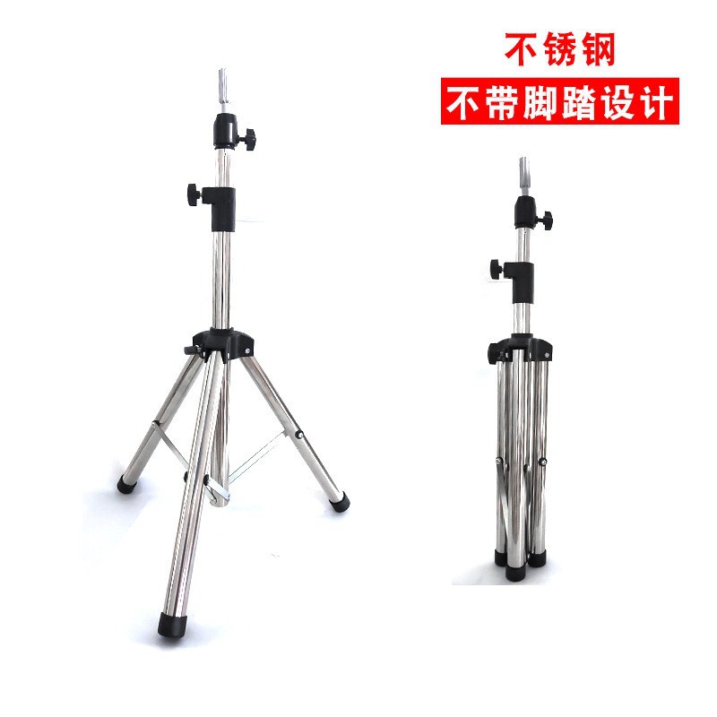 Cabeza de maniquí con trípode para práctica de peluquería