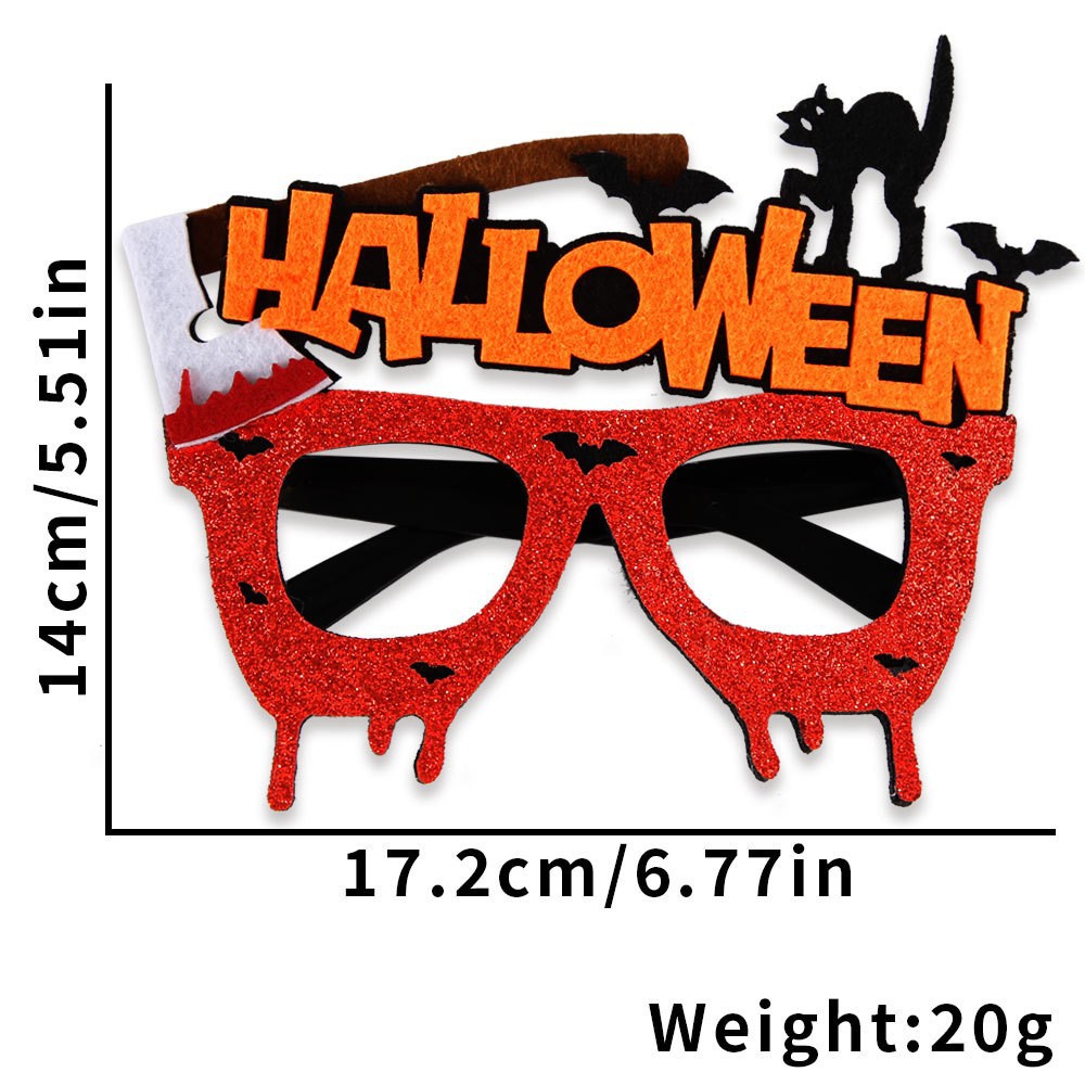 Gafas de Halloween 2026, accesorios divertidos para fotos, suministros de decoración para fiestas temáticas de fantasmas, gafas de plástico de dibujos animados de Halloween image 48