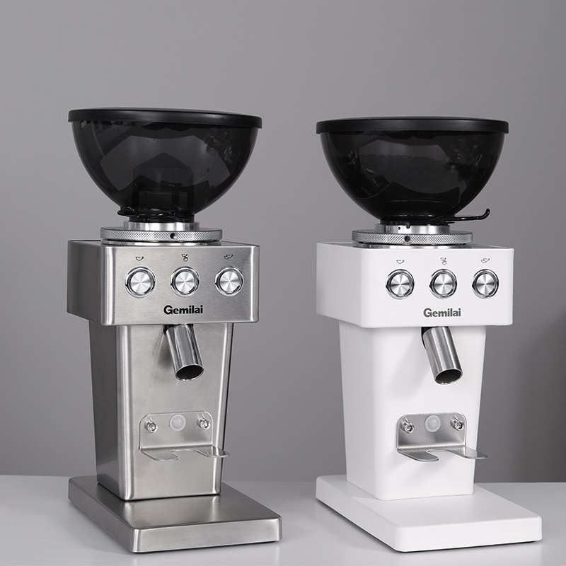 Gramley CRM9015A Commercial Coffee Grinder, Stainless Steel Electric Home Espresso Cross-Border Quantitative Grinding Machine