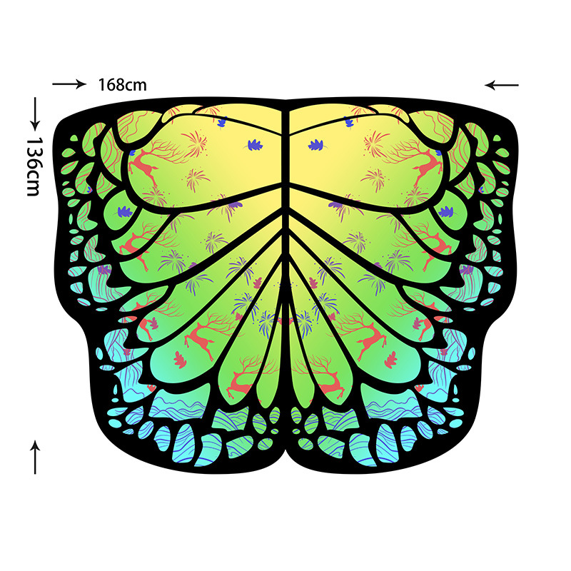 Capa giratoria con alas para danza del vientre, accesorio de cosplay, decoración estilo INS, elección de influencers para sesiones de fotos