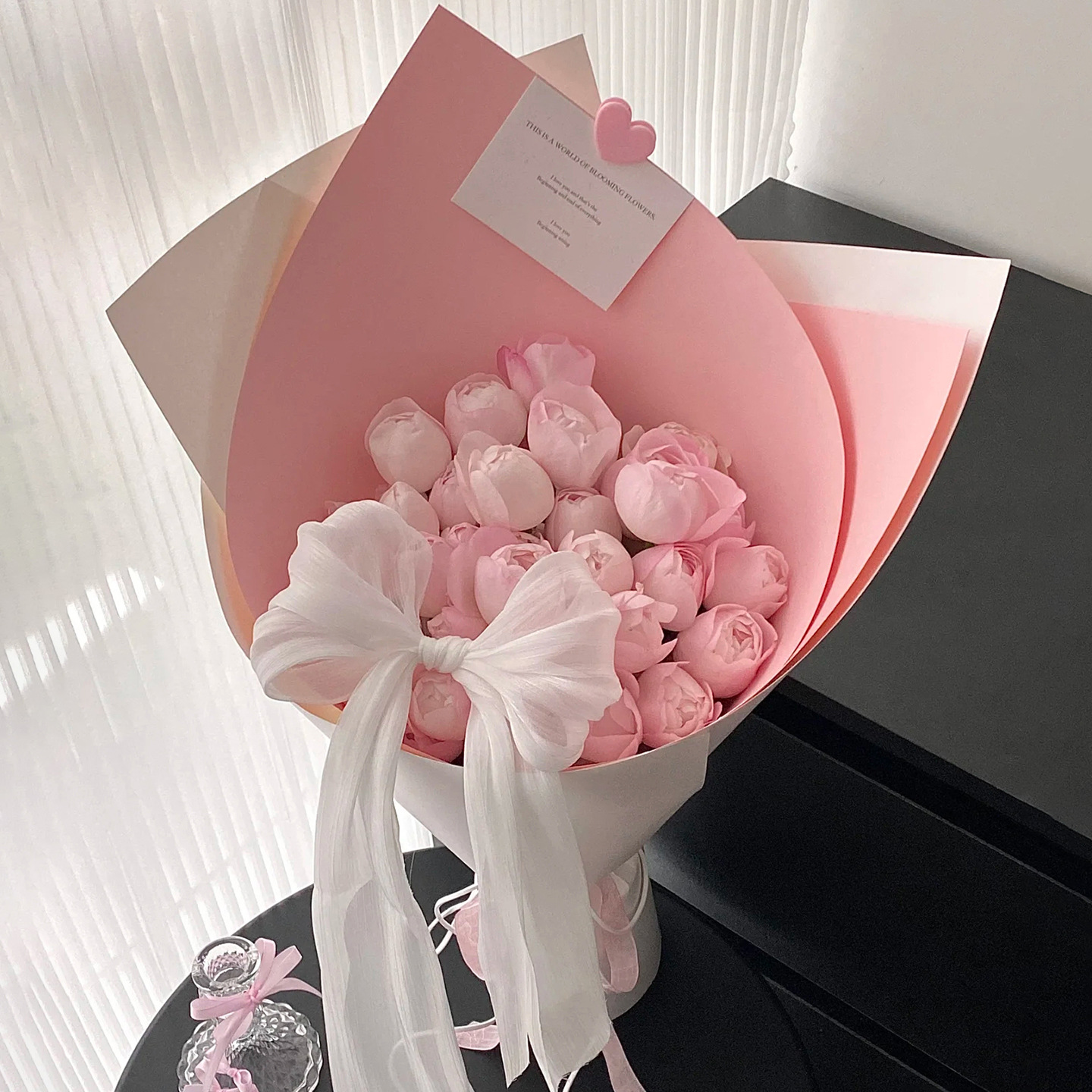 挽禾加厚120g木棉纸花束包花纸花艺材料高品质花店资材鲜花包装纸