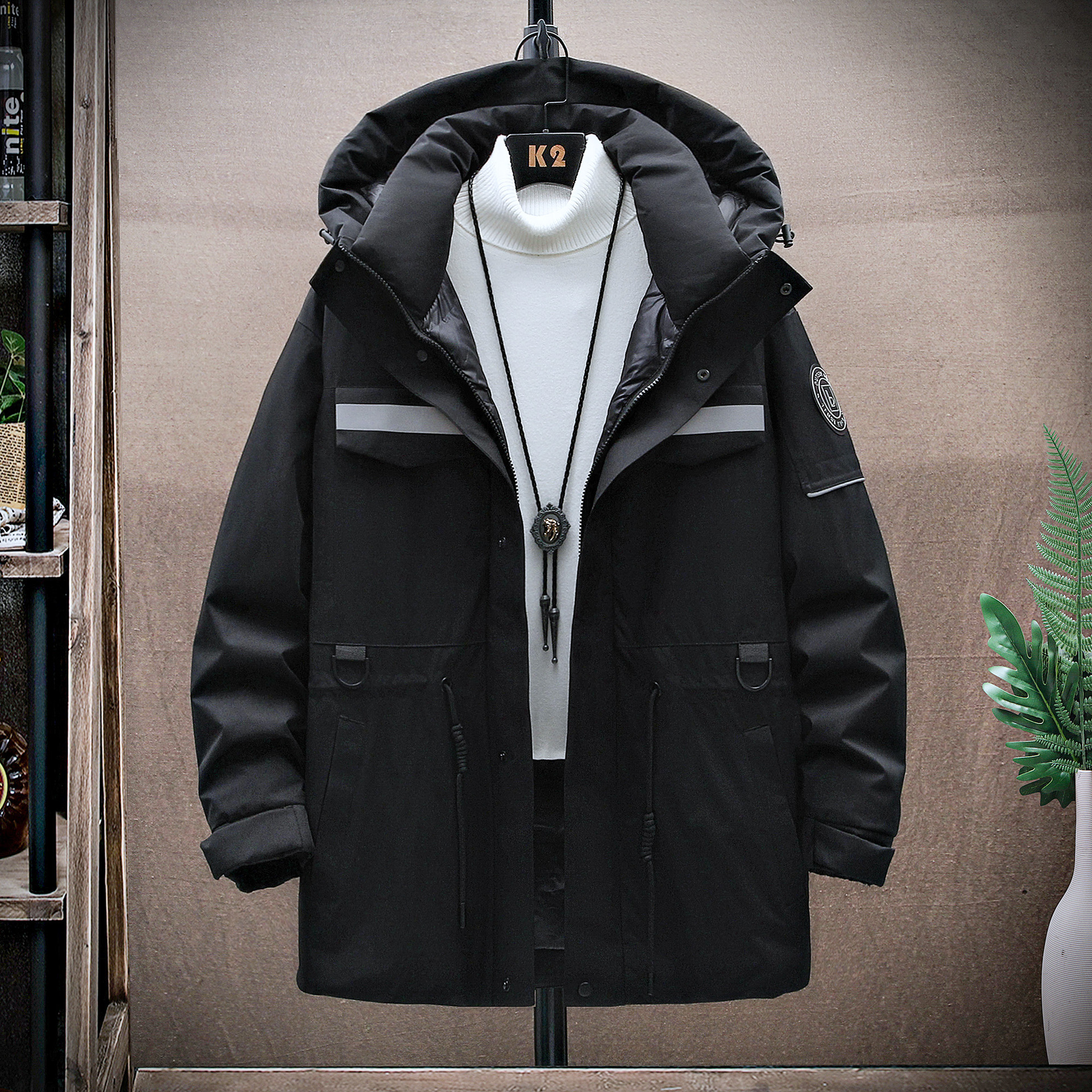 Couple style unisex high-quality down 2021 winter new short workwear outdoor thick jacket trend_voghion.com