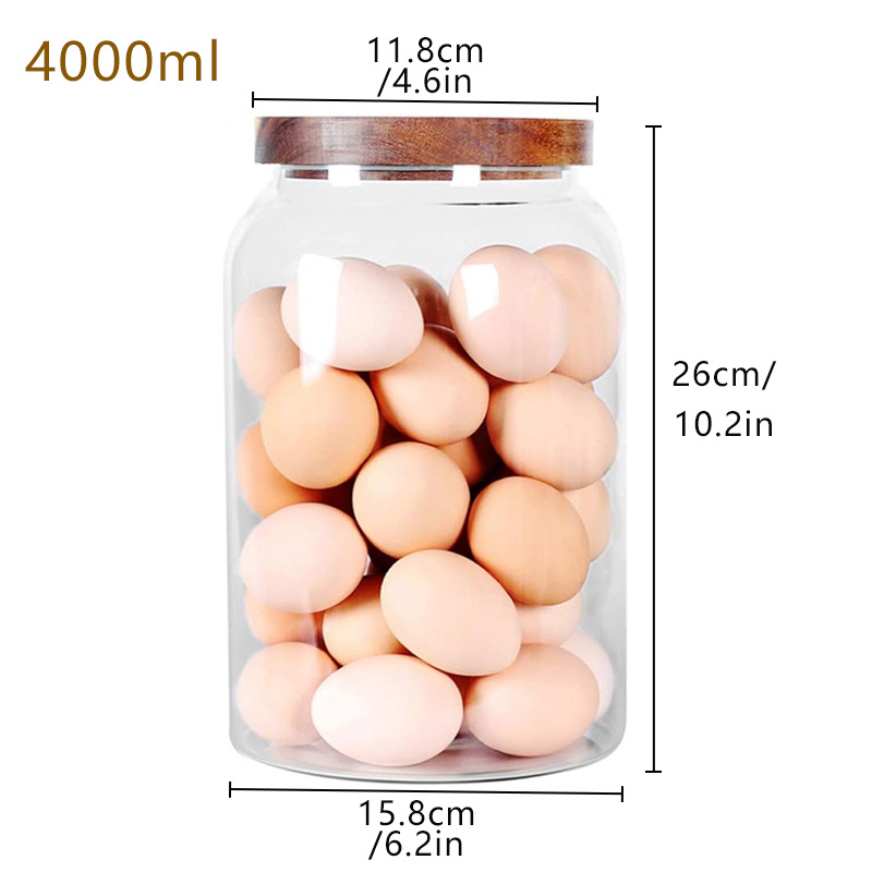 La misma lata sellada de alimentos de Amazon, granos integrales, bocadillos, latas de almacenamiento, galletas de caramelo, botellas selladas de vidrio a prueba de polvo